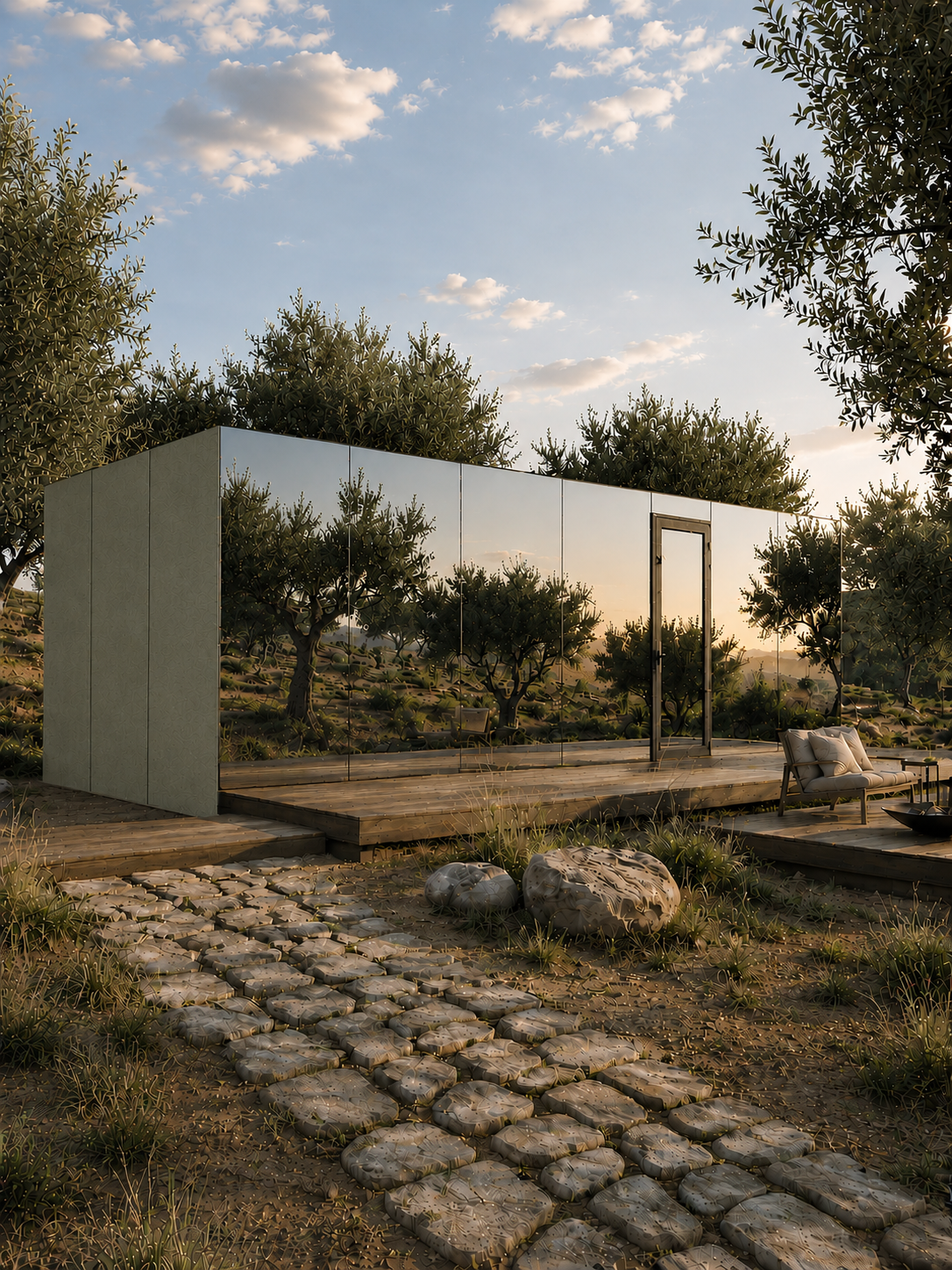 Olive façade